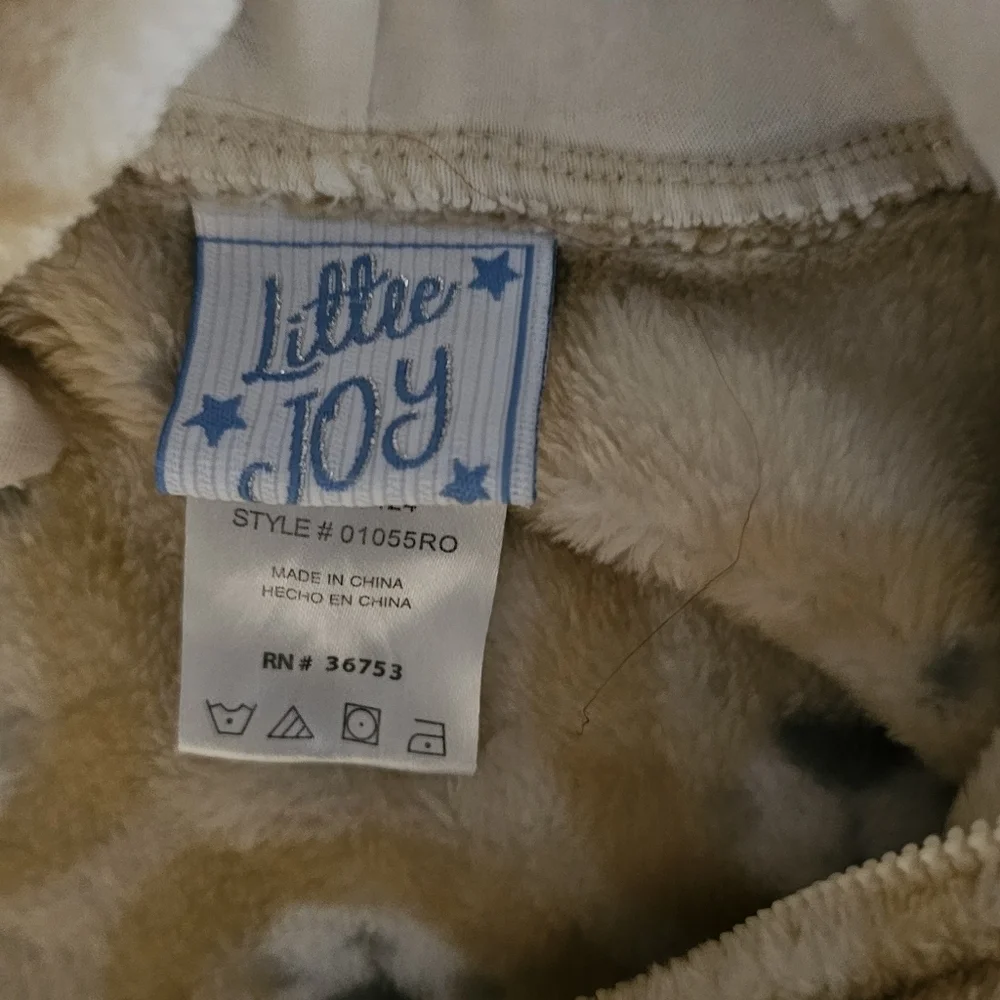 Cozy Tan Bear Kids Footie